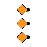 Modern bullet points element vector