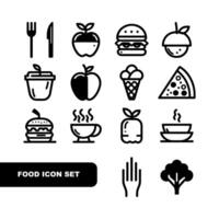 conjunto de iconos de comida vector