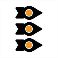 Modern bullet points element vector