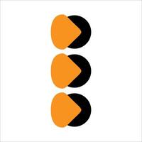 Modern bullet points element vector