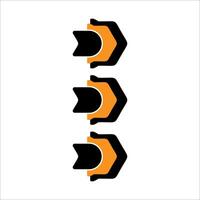 Modern bullet points element vector