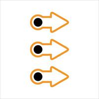 Modern bullet points element vector