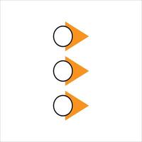 Modern bullet points element vector