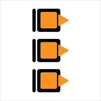 Modern bullet points element vector