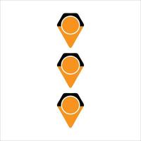 Modern bullet points element vector