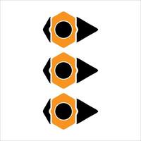 Modern bullet points element vector