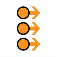 Modern bullet points element vector