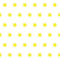 Seamless pattern with small yellow stars on a white background. Simple solid pattern for wrapping paper, gift paper, baby textiles, pillows or other backgrounds vector