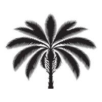 palma arboles silueta plano ilustración Arte. vector