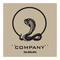 Cobra snake sign on a white background. vector