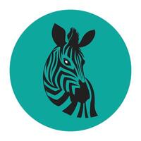 Zebra animal illustration, nature conservation black and white stripes illustration vector