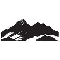 Mountain silhouette flat Illustration. vector