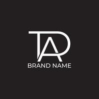 TAD initial letter logo for company vector