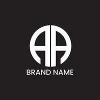 AA initial letter logo for company vector