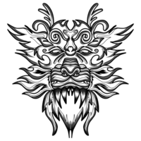 ilustración de un tribal tatuaje de un salvaje animal. Perfecto para camisetas, ropa, sombreros, pegatinas png