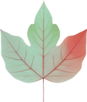 An image of a stylized leaf. AI-Generated. png