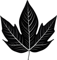 An image of a stylized leaf. AI-Generated. png