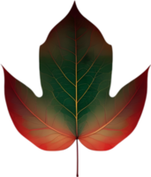 An image of a stylized leaf. AI-Generated. png