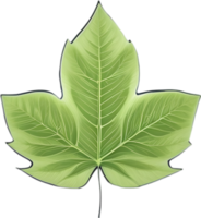 An image of a stylized leaf. AI-Generated. png