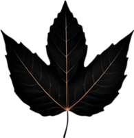 An image of a stylized leaf. AI-Generated. png