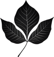 An image of a stylized leaf. AI-Generated. png