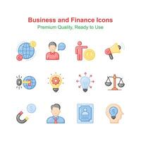 Have a look at amazing icons set of business and finance, premium vectors