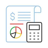 Check this beautifully designed icon of business report, statistics in trendy style vector