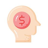 Have a look at this trendy icon of business mind, financial planning design vector