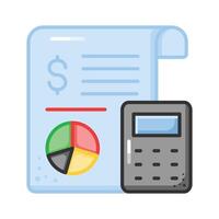 Check this beautifully designed icon of business report, statistics in trendy style vector