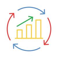 Carefully crafted icon of bar chart in trendy style, premium design vector