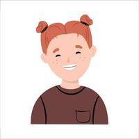 Cute little girl smiling vector