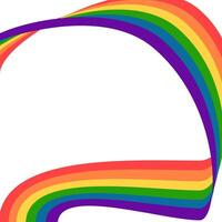 rainbow pride decoration vector