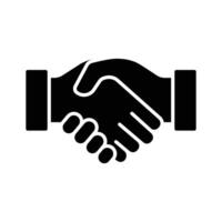 Hand shaking denoting contract icon in trendy style, ready to use vector