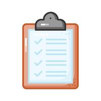 Financial checklist design in trendy style, editable icon vector