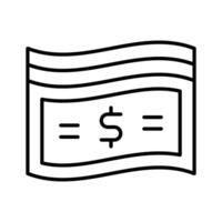 un icono de papel moneda en moderno estilo, bien diseñado de billetes vector
