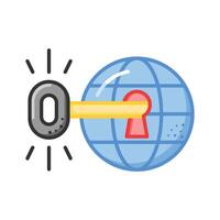 Grab this beautifully designed icon of global business vector