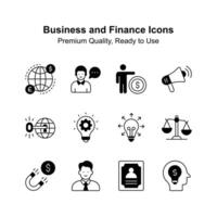 Have a look at amazing icons set of business and finance, premium vectors