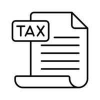 Have a look at this amazing icon of tax report in trendy style vector