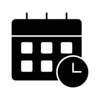 Check this beautifully designed of calendar with clock, premium icon of planner vector