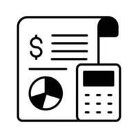 Check this beautifully designed icon of business report, statistics in trendy style vector