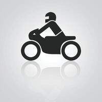 Motorcycle icons, vintage motorcycle, unique icons, and a bike logo with a silver background, illustration vector