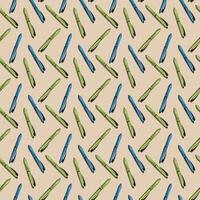 stationery green and blue pen pattern illustration vector