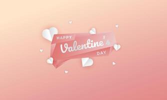 Happy Valentine's Day greeting background, suitable for backgrounds, wallpapers, covers, social media posts, covers and more vector