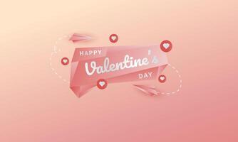 Happy Valentine's Day greeting background, suitable for backgrounds, wallpapers, covers, social media posts, covers and more vector