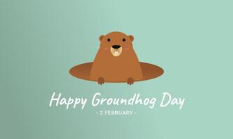 Happy groundhog day, perfect for backgrounds, posters, covers, wallpapers, and more vector