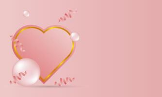 Valentine's themed background design with a paper cut style, perfect for Valentine's Day backgrounds vector