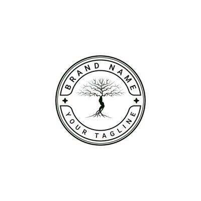 tree logo without leaves, inspired by autumn trees