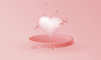 Valentine's themed background design with a paper cut style, perfect for Valentine's Day backgrounds vector