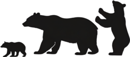 Mama bear with her cub. Ai-Generated. png