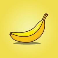 Banana isolated, fruit illustration design vector